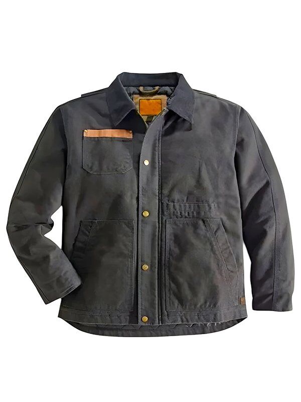 Concealed Carry Black Cotton Jacket